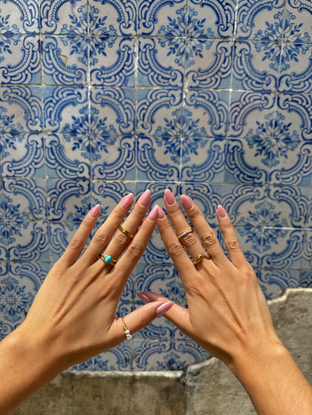 Bague strass mi-doigt