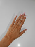 Bague strass mi-doigt