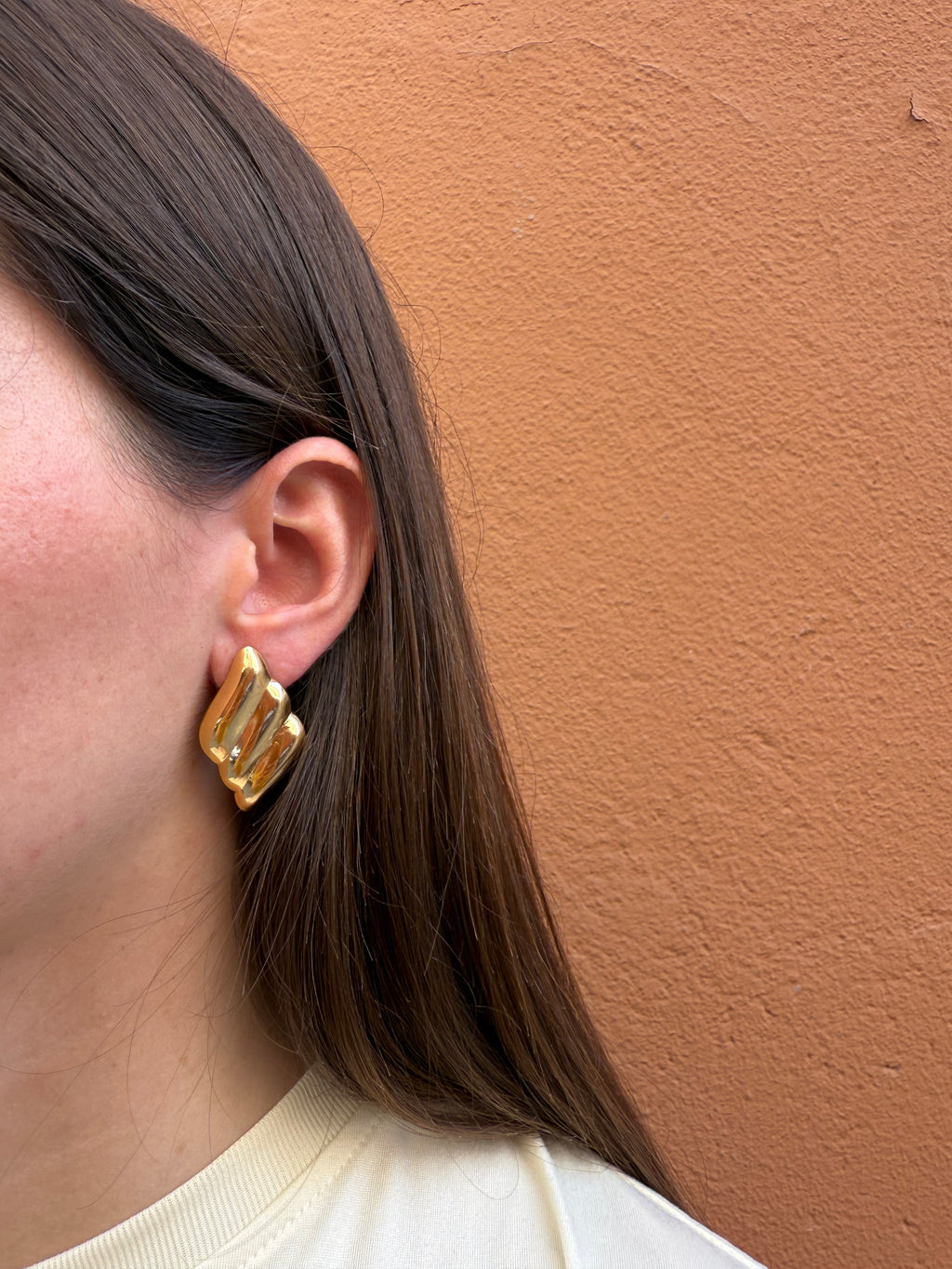 Boucles d'oreille creamy