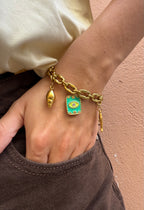 Bracelet chaîne à grands maillons personnalisable