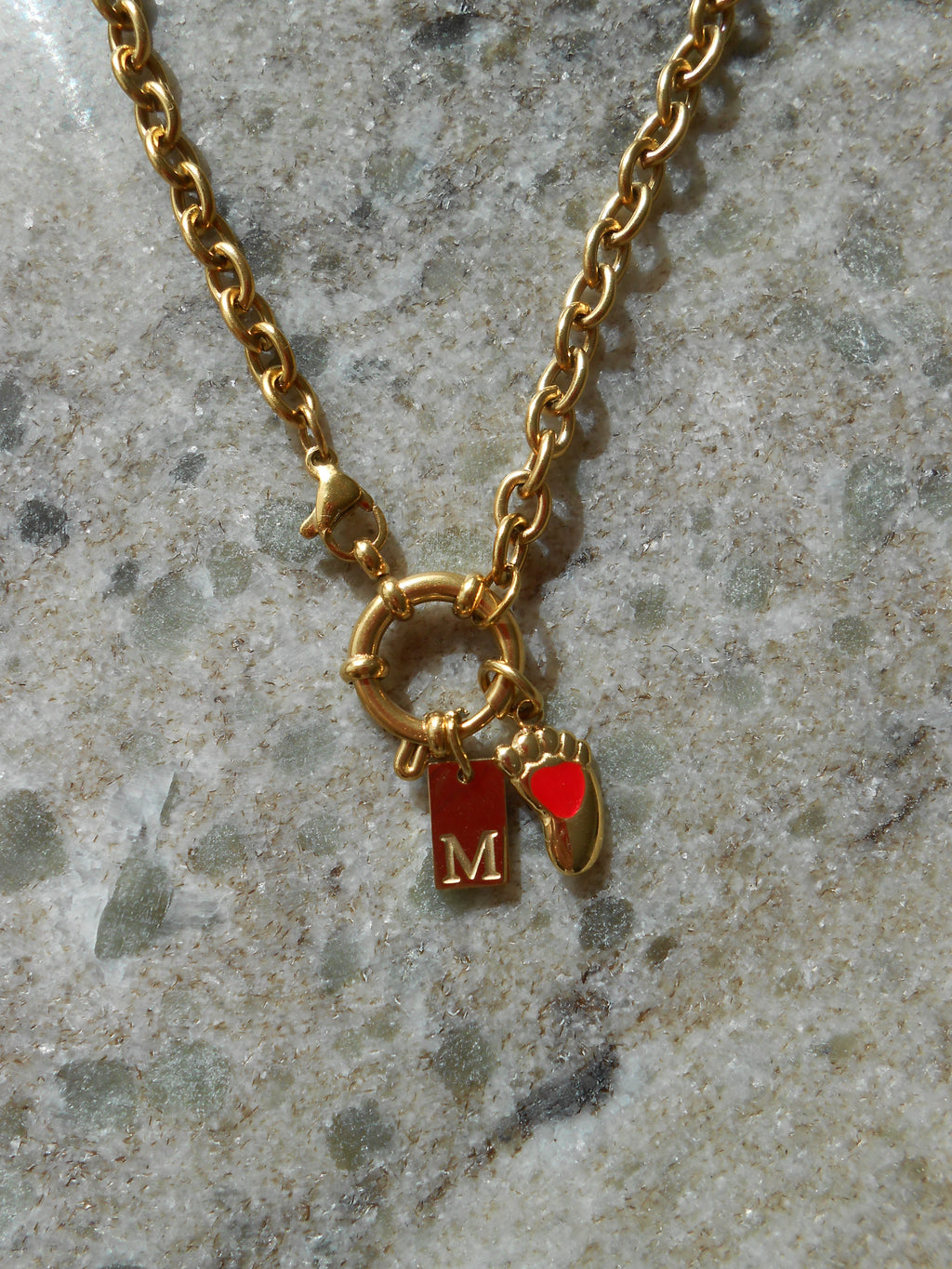 Collier chaîne à maillons en acier inoxydable et personnalisable